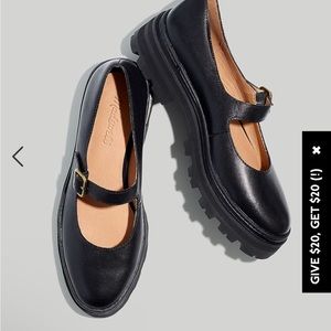 Madewell Freya Platform Lugsole Mary Jane size 6 1/2